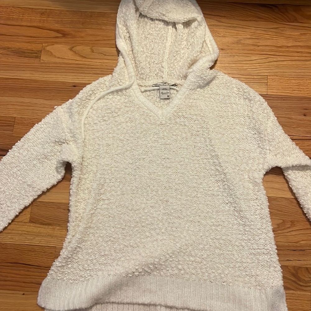 American Rag white fluffy hoodie